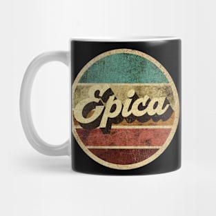 Tanatoraja, circle retro faded Epica Mug